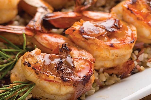 Grilled Shrimp Wrapped Prosciutto