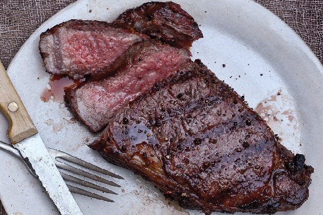 Cherry-Smoked Strip Steak