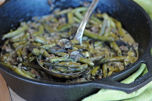 Grilled Green Bean Sausage Casserole