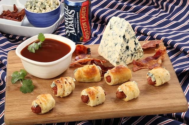 Bacon Blue Cheese Dogs