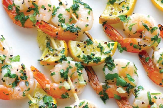 Shrimp Scampi Skewers