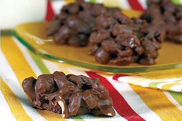 Triple Chocolate-Covered Peanut Clusters