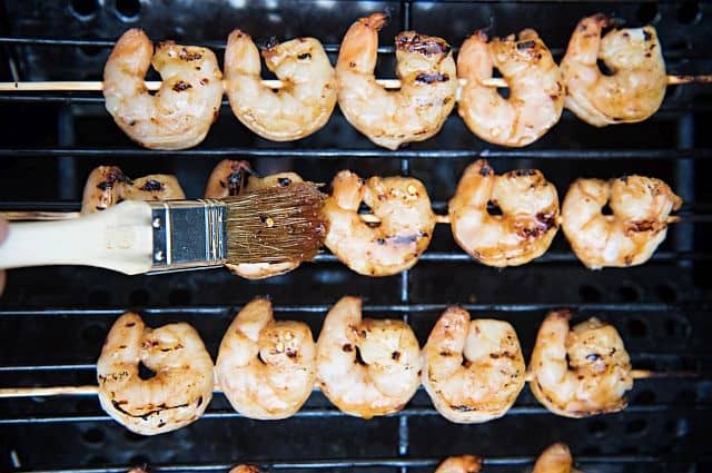 Honey Garlic Shrimp Skewers