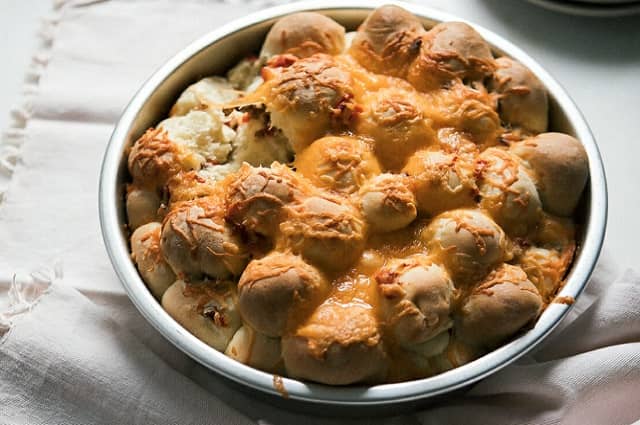 Pimento Cheese Pecan Pull-Apart Bread