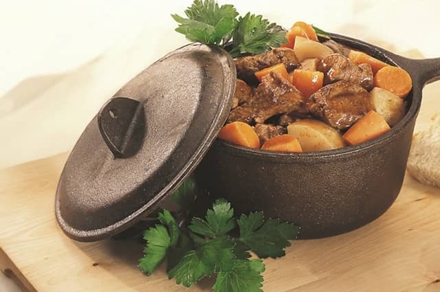 Wild Boar Ragout Marinated with Cognac, Onions & Garlic